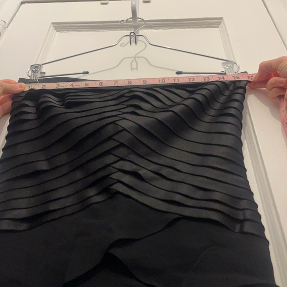 Vintage Silk Layered Black Tadashi Sleeveless Prom Evening Gown - Picture 10 of 16